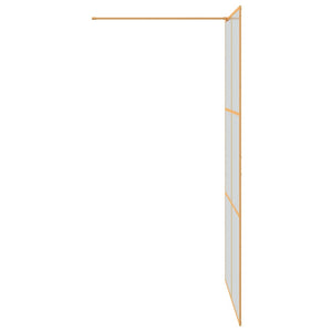 Τοίχος Ντους Walk-in Χρυσό 115 x 195 cm σκληρυμένο γυαλί - Pakobazaar