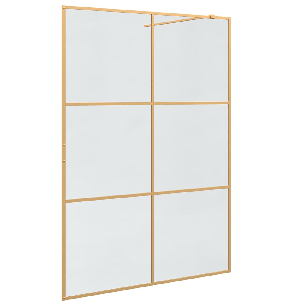 Τοίχος Ντους Walk-in Χρυσό 140 x 195 cm σκληρυμένο γυαλί - Pakobazaar