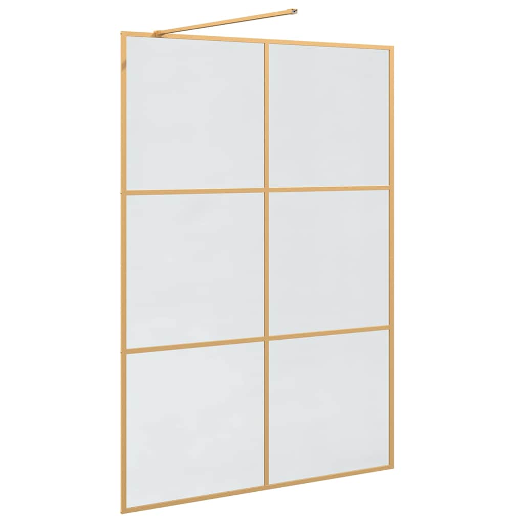 Τοίχος Ντους Walk-in Χρυσό 140 x 195 cm σκληρυμένο γυαλί - Pakobazaar