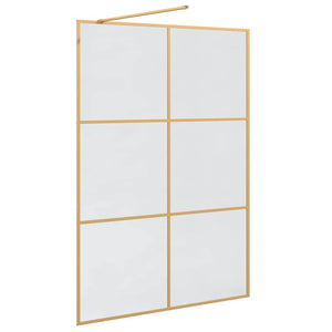 Τοίχος Ντους Walk-in Χρυσό 140 x 195 cm σκληρυμένο γυαλί - Pakobazaar