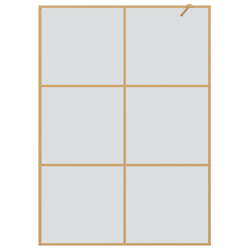 Τοίχος Ντους Walk-in Χρυσό 140 x 195 cm σκληρυμένο γυαλί - Pakobazaar