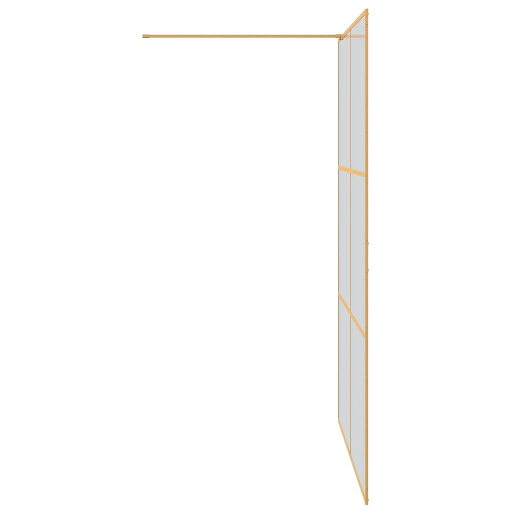 Τοίχος Ντους Walk-in Χρυσό 140 x 195 cm σκληρυμένο γυαλί - Pakobazaar