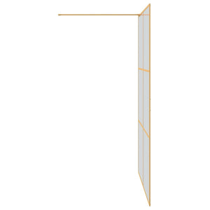 Τοίχος Ντους Walk-in Χρυσό 140 x 195 cm σκληρυμένο γυαλί - Pakobazaar