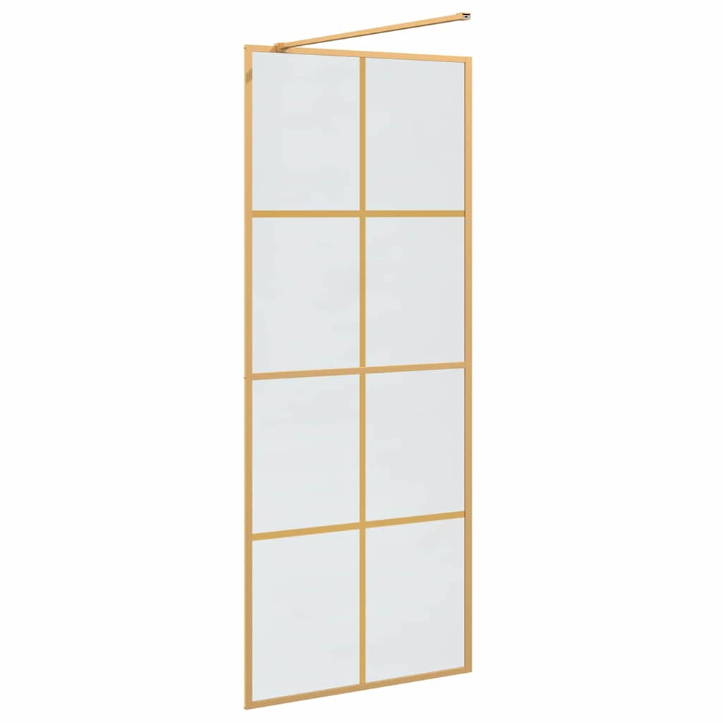 Τοίχος Ντους Walk-in Χρυσό 80 x 195 cm σκληρυμένο γυαλί - Pakobazaar