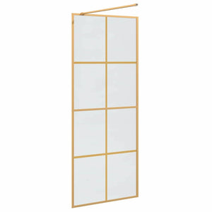 Τοίχος Ντους Walk-in Χρυσό 80 x 195 cm σκληρυμένο γυαλί - Pakobazaar