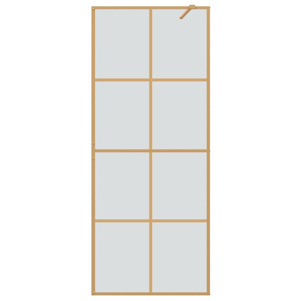 Τοίχος Ντους Walk-in Χρυσό 80 x 195 cm σκληρυμένο γυαλί - Pakobazaar