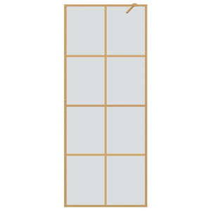 Τοίχος Ντους Walk-in Χρυσό 80 x 195 cm σκληρυμένο γυαλί - Pakobazaar
