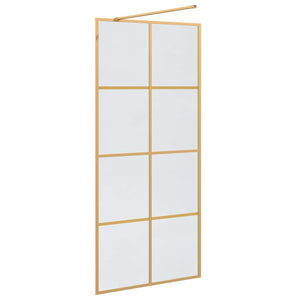 Τοίχος Ντους Walk-in Χρυσό 90 x 195 cm σκληρυμένο γυαλί - Pakobazaar