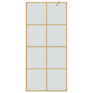 Τοίχος Ντους Walk-in Χρυσό 90 x 195 cm σκληρυμένο γυαλί - Pakobazaar