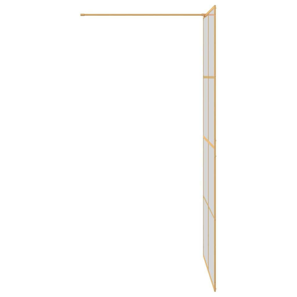Τοίχος Ντους Walk-in Χρυσό 100 x 195 cm σκληρυμένο γυαλί - Pakobazaar