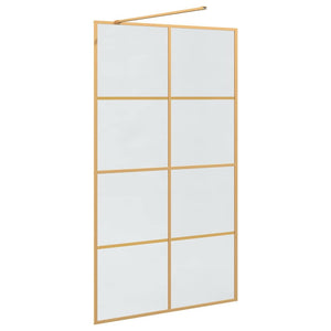 Τοίχος Ντους Walk-in Χρυσό 115 x 195 cm σκληρυμένο γυαλί - Pakobazaar