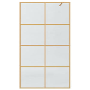Τοίχος Ντους Walk-in Χρυσό 115 x 195 cm σκληρυμένο γυαλί - Pakobazaar