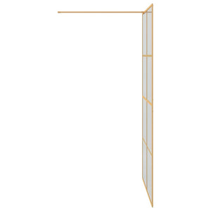 Τοίχος Ντους Walk-in Χρυσό 115 x 195 cm σκληρυμένο γυαλί - Pakobazaar