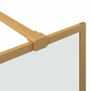 Τοίχος Ντους Walk-in Χρυσό 140 x 195 cm σκληρυμένο γυαλί - Pakobazaar