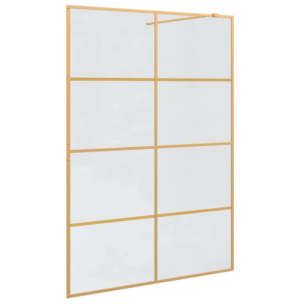 Τοίχος Ντους Walk-in Χρυσό 140 x 195 cm σκληρυμένο γυαλί - Pakobazaar