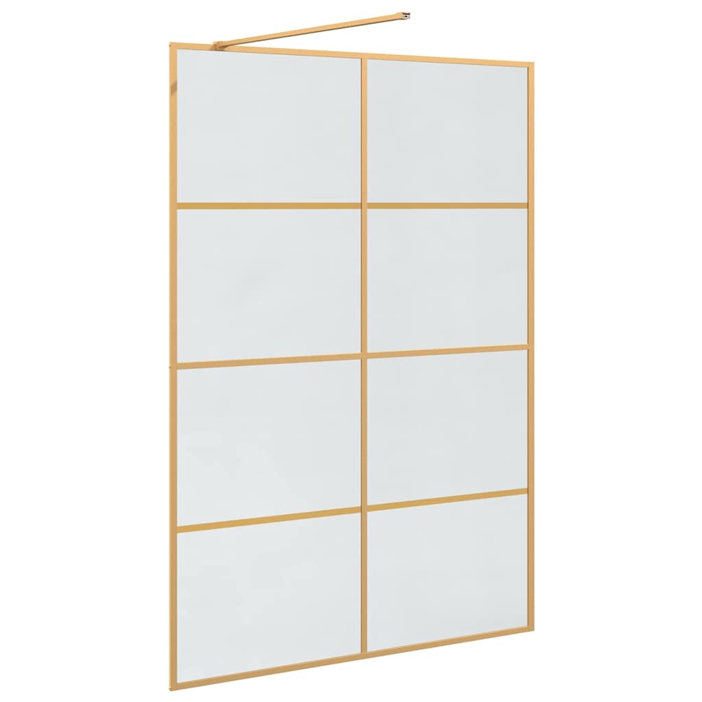 Τοίχος Ντους Walk-in Χρυσό 140 x 195 cm σκληρυμένο γυαλί - Pakobazaar