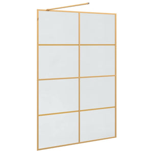 Τοίχος Ντους Walk-in Χρυσό 140 x 195 cm σκληρυμένο γυαλί - Pakobazaar