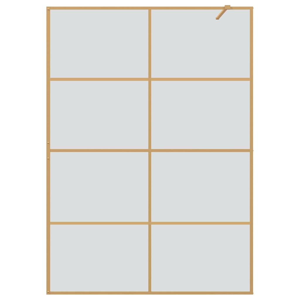 Τοίχος Ντους Walk-in Χρυσό 140 x 195 cm σκληρυμένο γυαλί - Pakobazaar