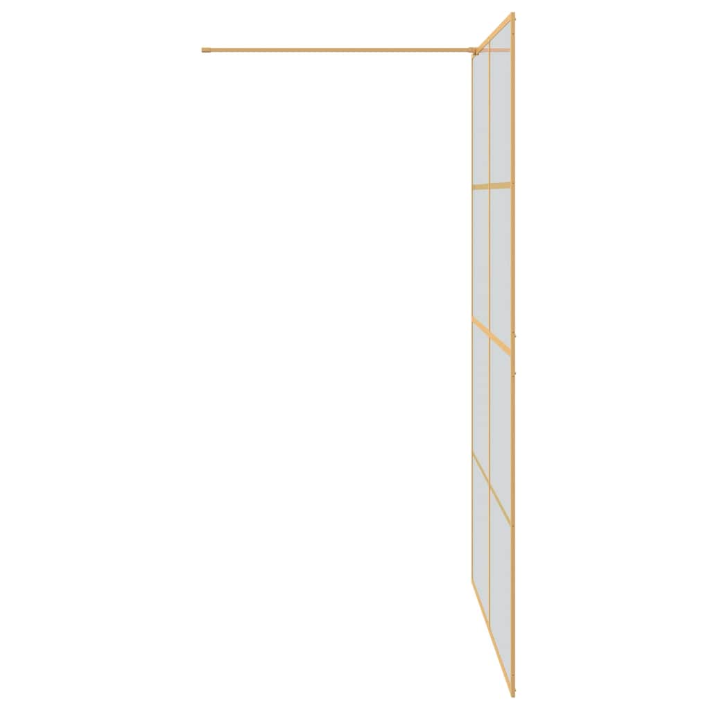 Τοίχος Ντους Walk-in Χρυσό 140 x 195 cm σκληρυμένο γυαλί - Pakobazaar
