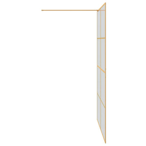Τοίχος Ντους Walk-in Χρυσό 140 x 195 cm σκληρυμένο γυαλί - Pakobazaar