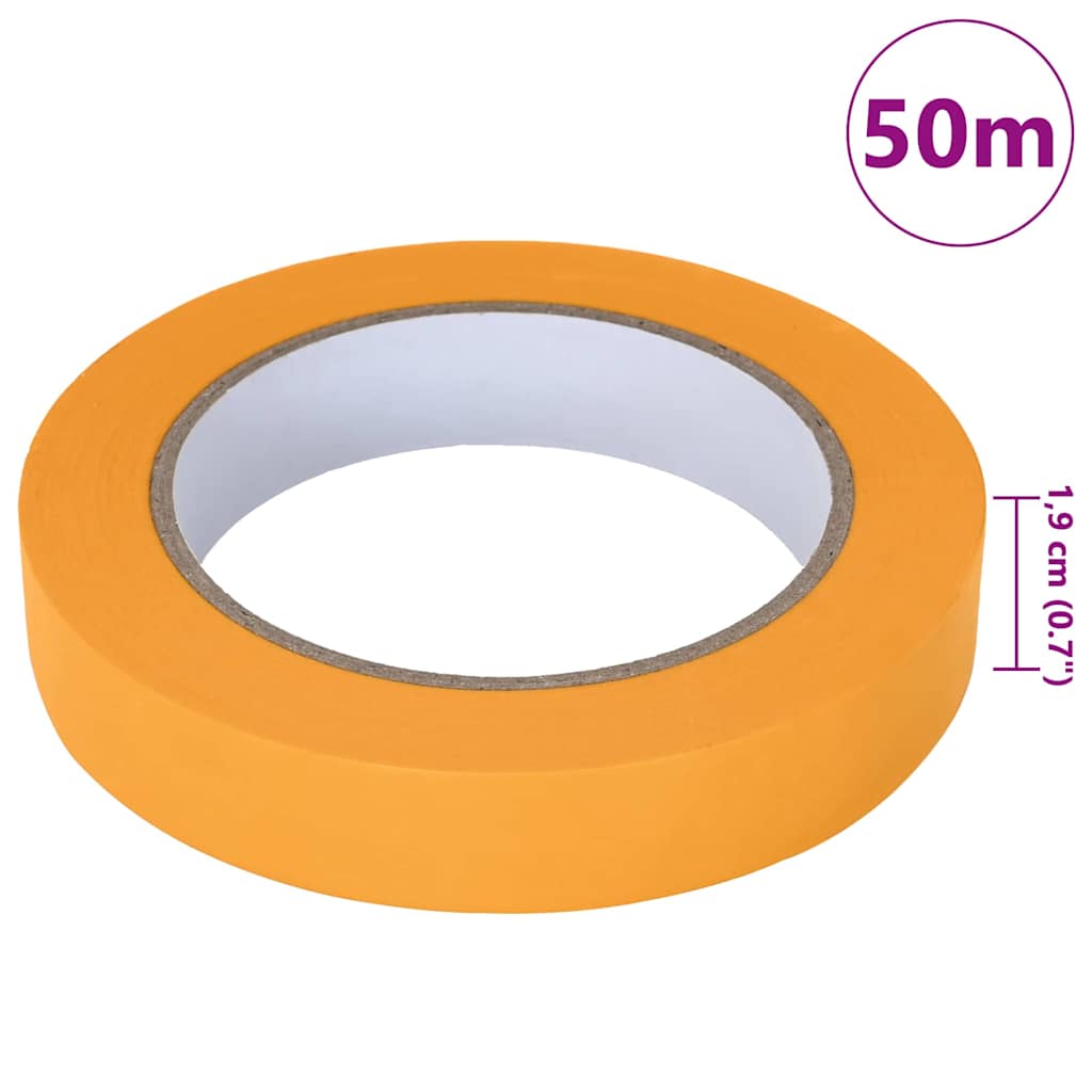 Ταινίες Μάσκας για Ζωγράφους 50 pcs Κίτρινο 19mm x 50m Χαρτί