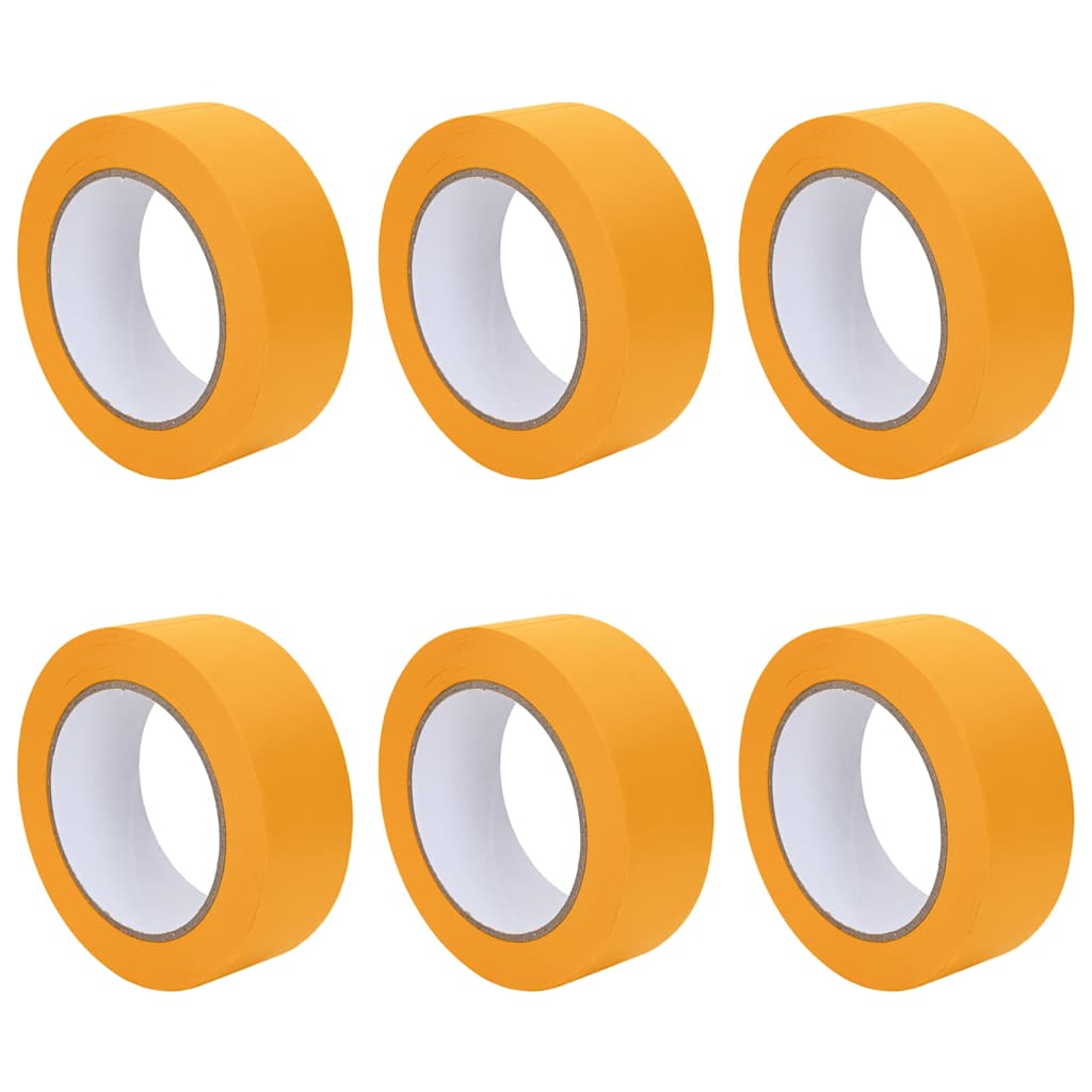 Ταινίες Μάσκας για Ζωγράφους 6 pcs Κίτρινο 38mm x 50m Χαρτί
