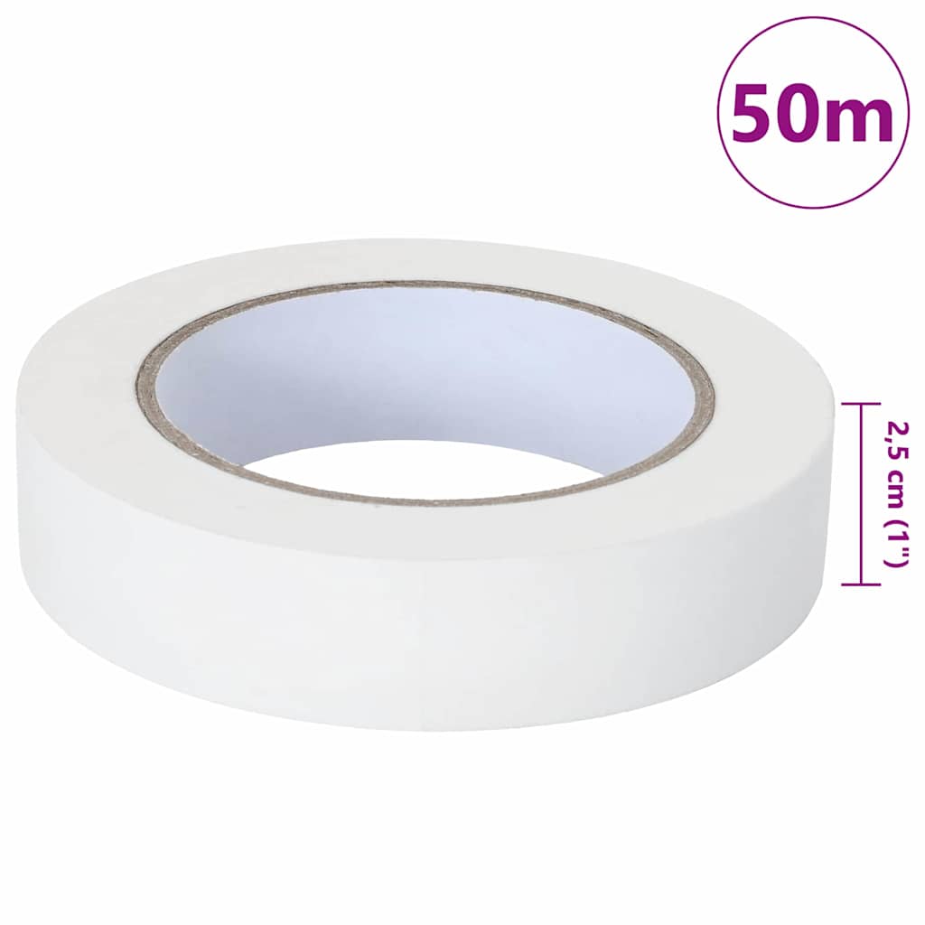 Ταινίες Μάσκας για Ζωγράφους 6 pcs Λευκό 25mm x 50m Χαρτί