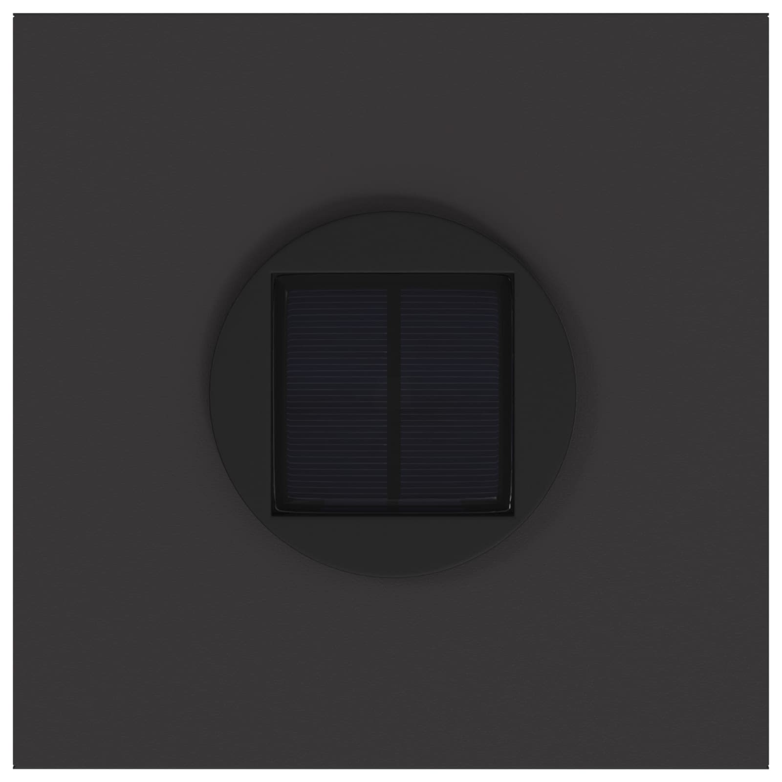 Φωτιστικό Ηλιακής Ενέργειας LED Διαδρομής 2 pcs Μαύρο - Pakobazaar