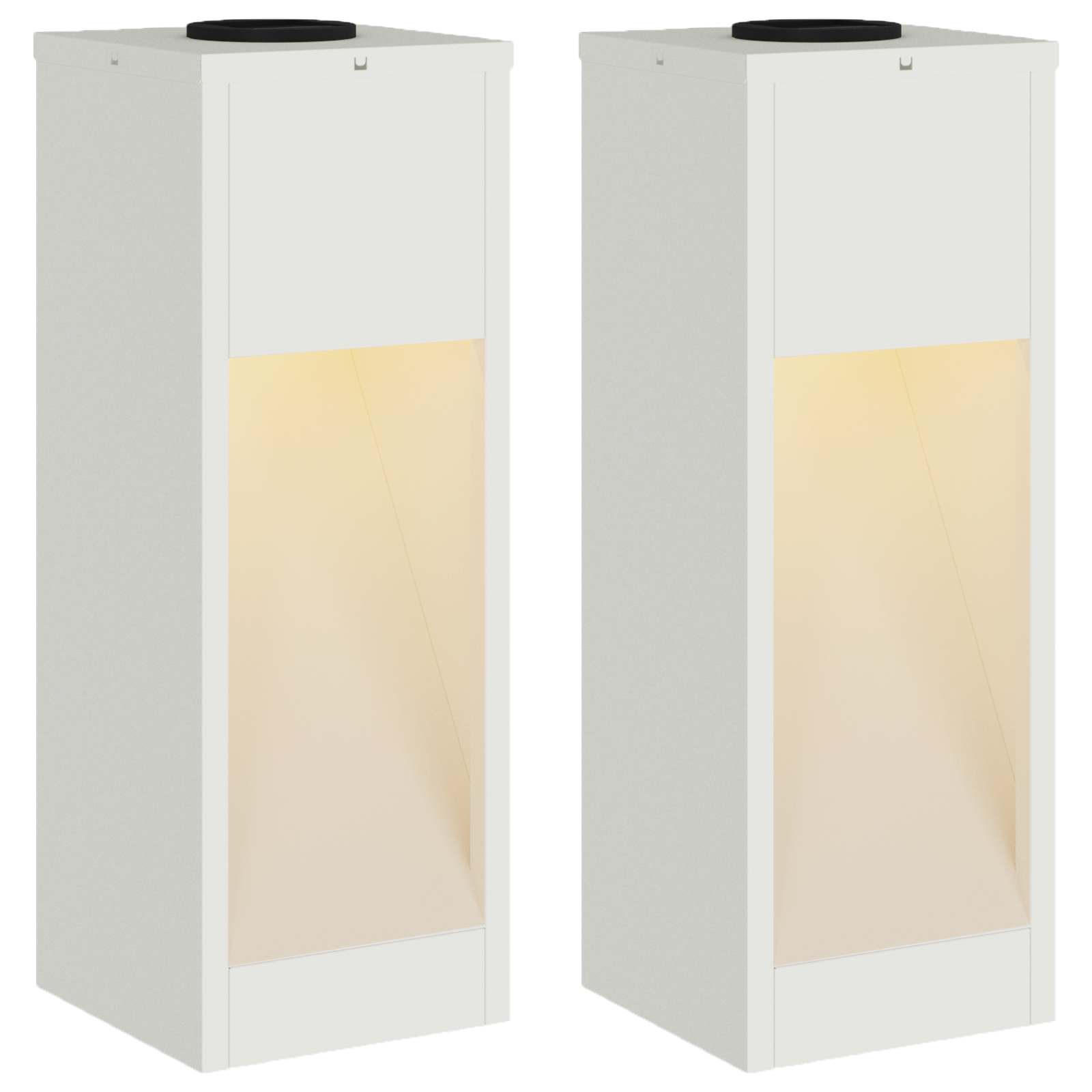 Φωτιστικό Ηλιακής Ενέργειας LED Διαδρομής 2 pcs Λευκό - Pakobazaar