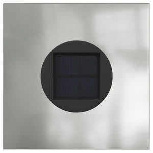 Ηλιακό LED Φως Δρόμου 2 pcs Ασημί Γαλβανισμένο - Pakobazaar