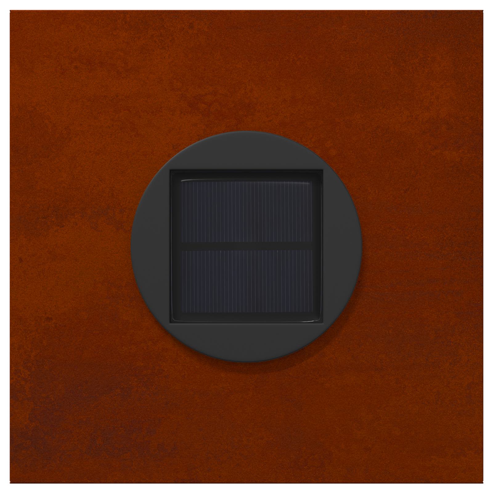 Ηλιακό LED Φως Δρόμου 2 pcs Μπρονζέ Ατσάλι Σκληρυθέν στον Αέρα - Pakobazaar