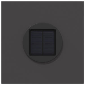 Ηλιακό LED Φως Δρόμου 2 pcs Μαύρο Κρύο Ρολαρισμένο Χάλυβα - Pakobazaar