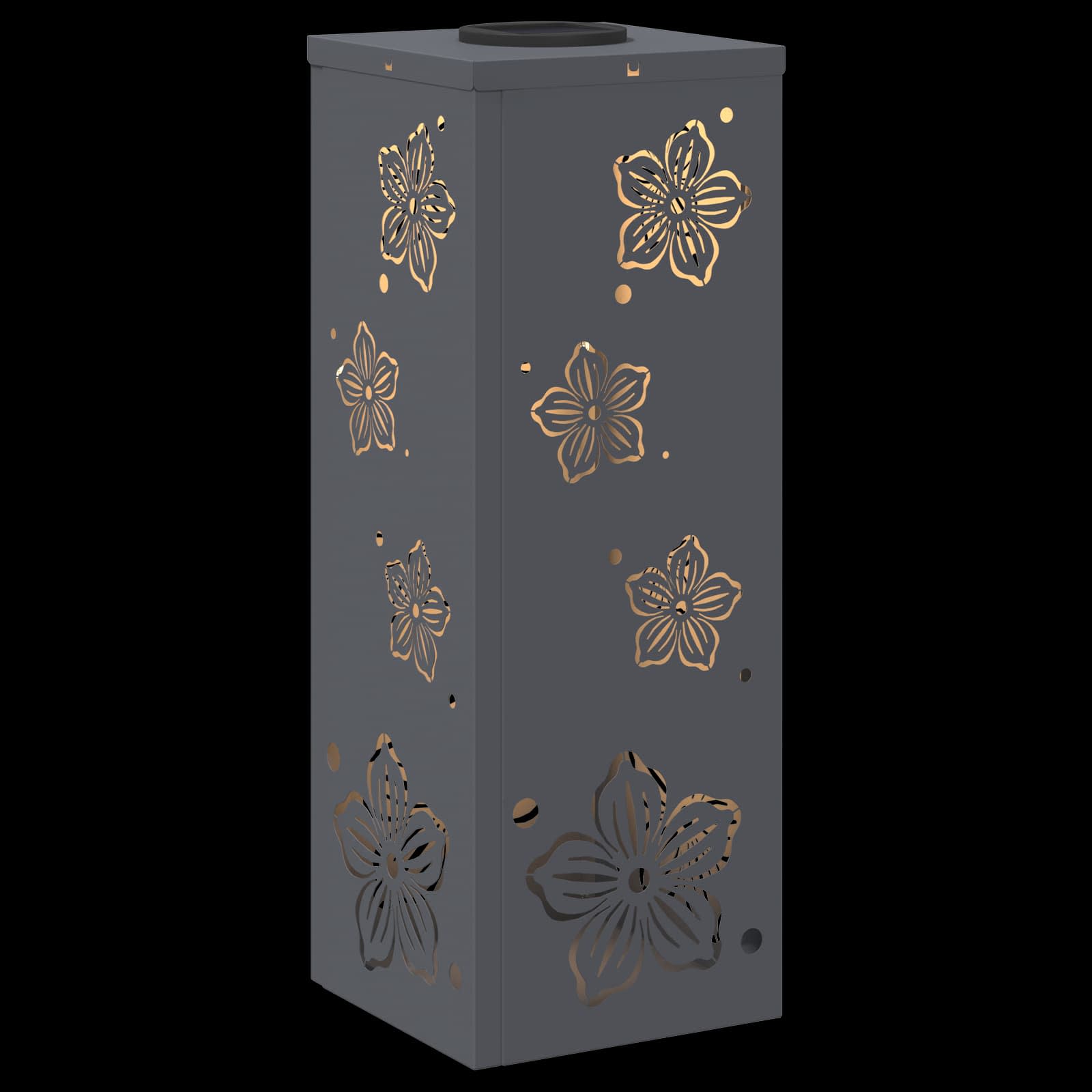 Ηλιακό LED Φως Δρόμου 2 pcs Ανθρακί Κρύο Ρολαρισμένο Χάλυβα - Pakobazaar