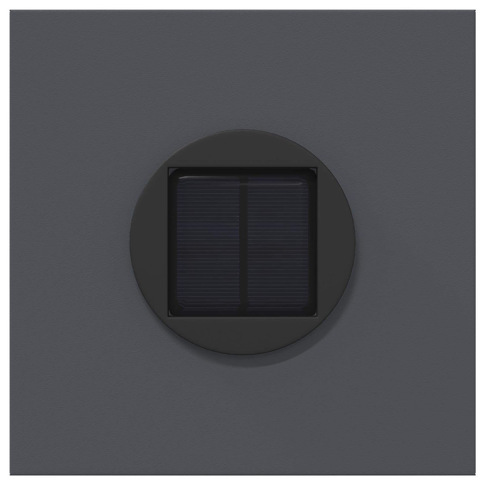 Ηλιακό LED Φως Δρόμου 2 pcs Ανθρακί Κρύο Ρολαρισμένο Χάλυβα - Pakobazaar