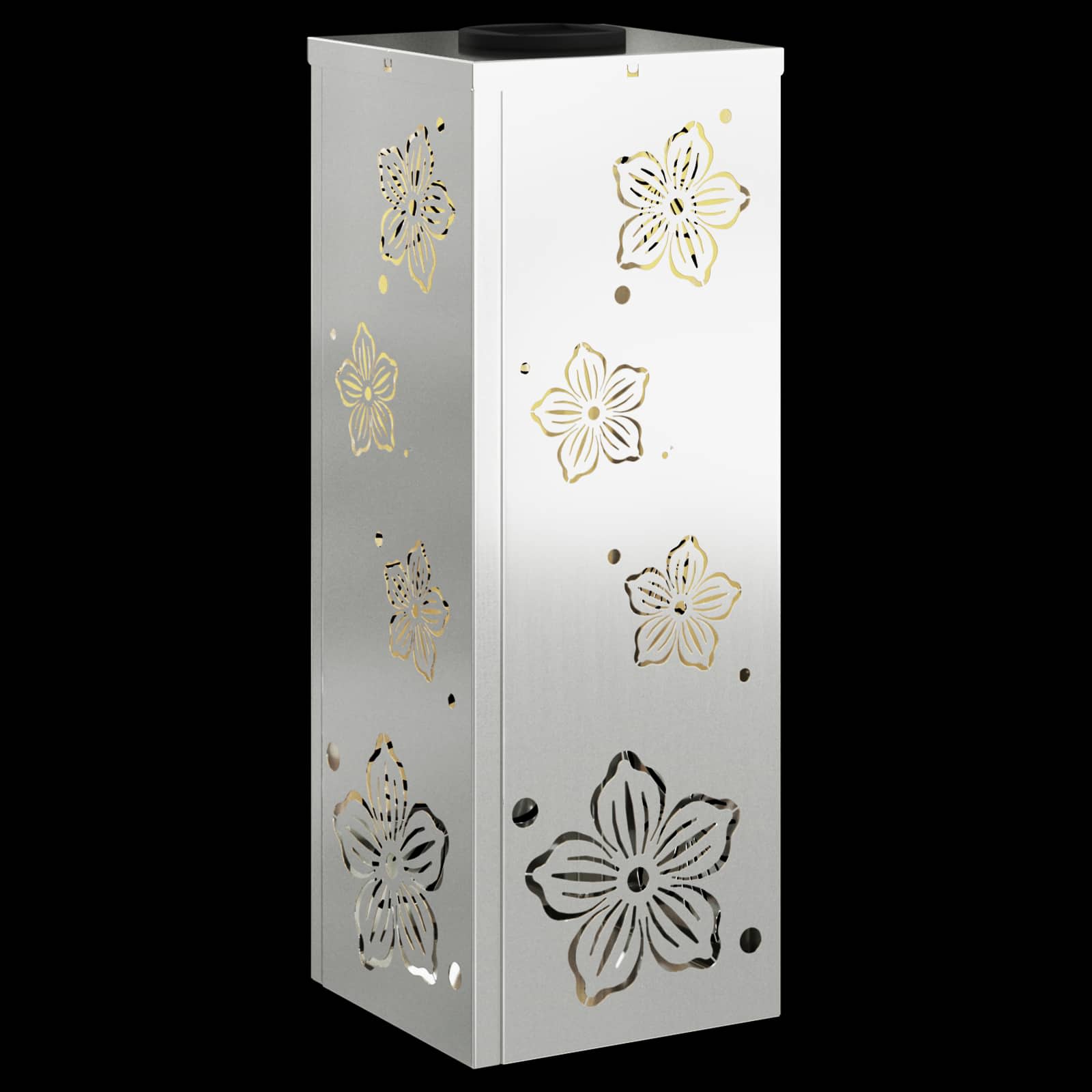 Ηλιακό LED Φως Δρόμου 2 pcs Ασημί Γαλβανισμένο Χάλυβα - Pakobazaar