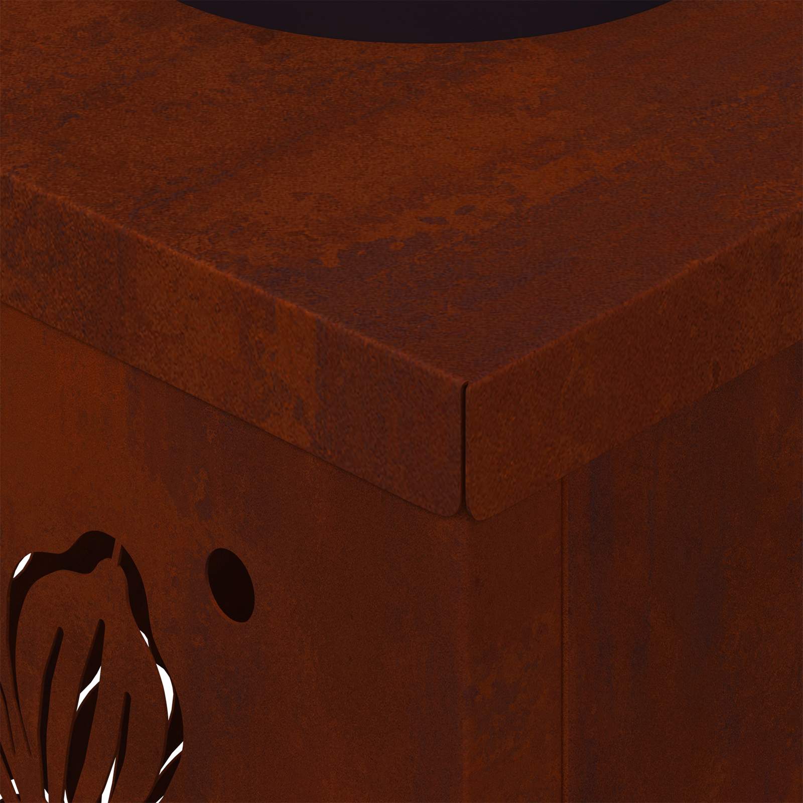 Ηλιακό LED Φως Δρόμου 2 pcs Σκ rusty Ατσάλι Σκληρυθέν στον Αέρα - Pakobazaar