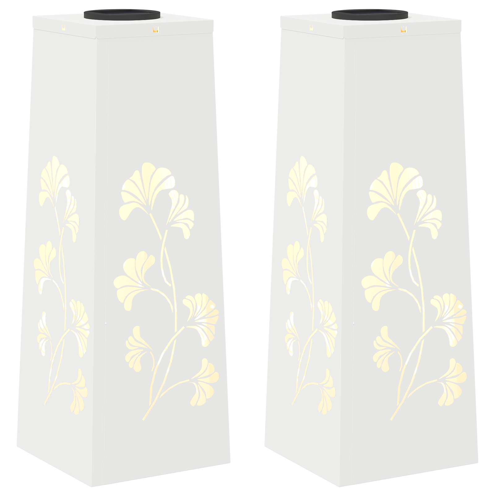 Ηλιακό LED Φως Δρόμου 2 pcs Λευκό Κρύο Ρολαρισμένο Χάλυβα - Pakobazaar