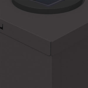 Ηλιακό LED Φως Δρόμου 2 pcs Μαύρο Κρύο Ρολαρισμένο Χάλυβα - Pakobazaar