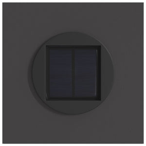 Ηλιακό LED Φως Δρόμου 2 pcs Μαύρο Κρύο Ρολαρισμένο Χάλυβα - Pakobazaar
