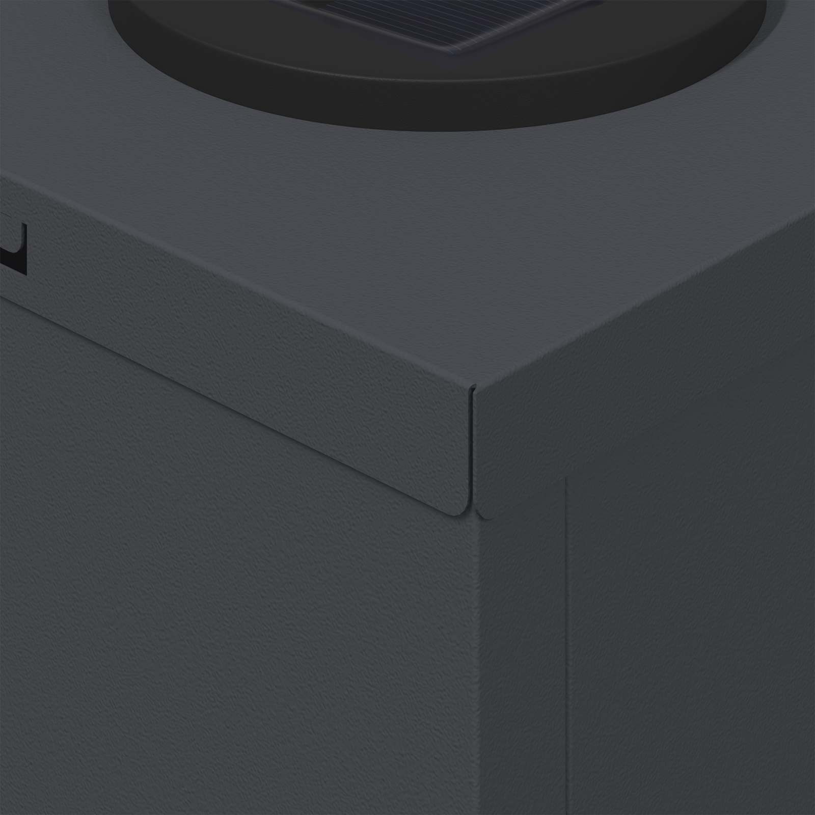 Ηλιακό LED Φως Δρόμου 2 pcs Ανθρακί Κρύο Ρολαρισμένο Χάλυβα - Pakobazaar