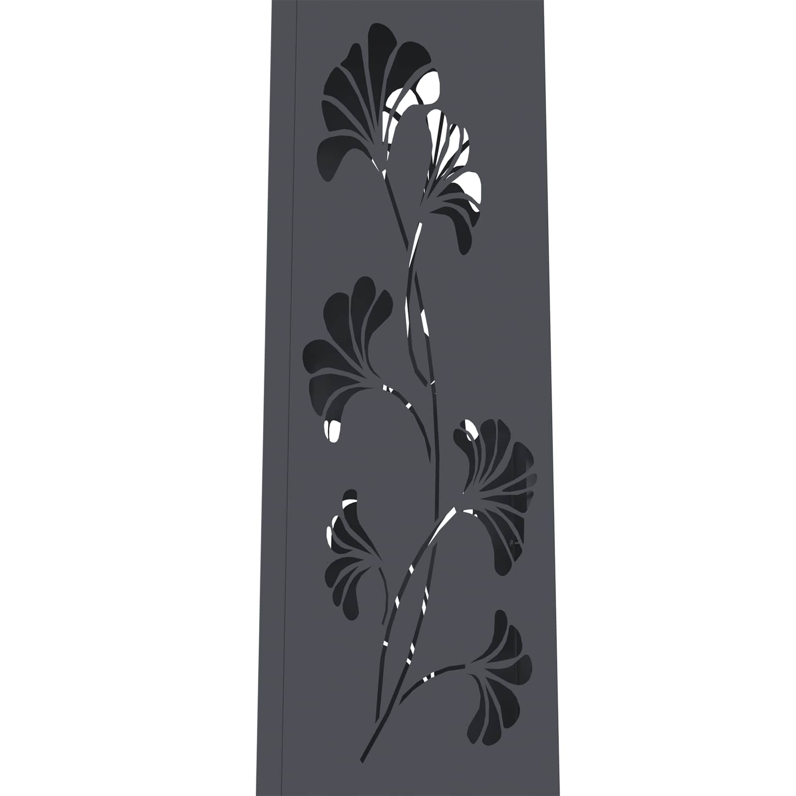 Ηλιακό LED Φως Δρόμου 2 pcs Ανθρακί Κρύο Ρολαρισμένο Χάλυβα - Pakobazaar