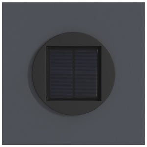 Ηλιακό LED Φως Δρόμου 2 pcs Ανθρακί Κρύο Ρολαρισμένο Χάλυβα - Pakobazaar