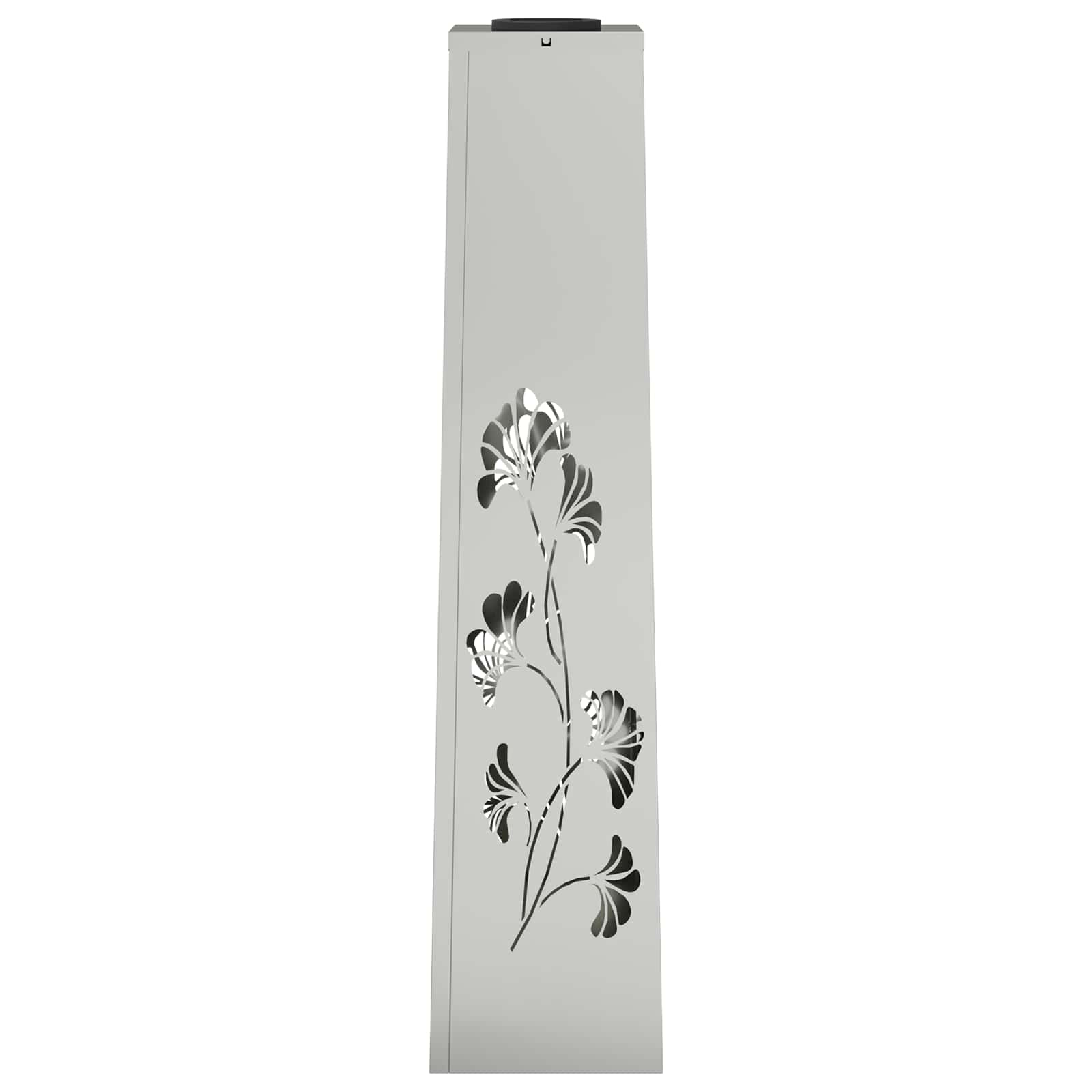 Ηλιακό LED Φως Δρόμου 2 pcs Ασημί Γαλβανισμένο Χάλυβα - Pakobazaar