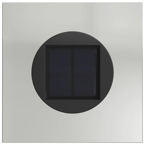 Ηλιακό LED Φως Δρόμου 2 pcs Ασημί Γαλβανισμένο Χάλυβα - Pakobazaar