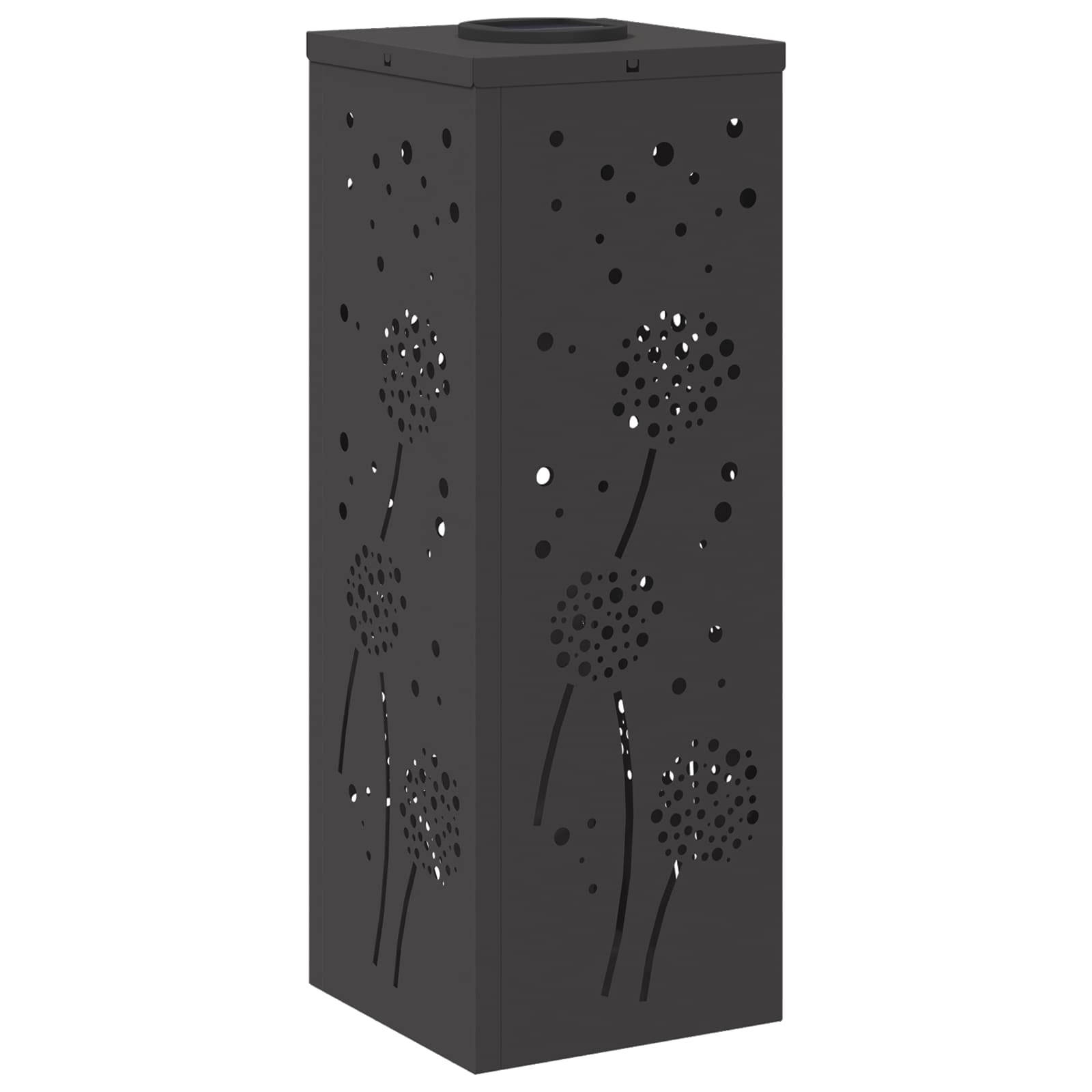 Ηλιακό LED Φως Δρόμου 2 pcs Μαύρο Κρύο Ρολαρισμένο Χάλυβα - Pakobazaar