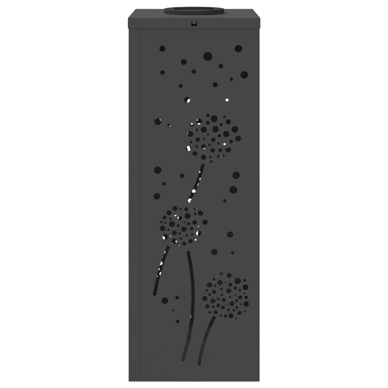 Ηλιακό LED Φως Δρόμου 2 pcs Μαύρο Κρύο Ρολαρισμένο Χάλυβα - Pakobazaar