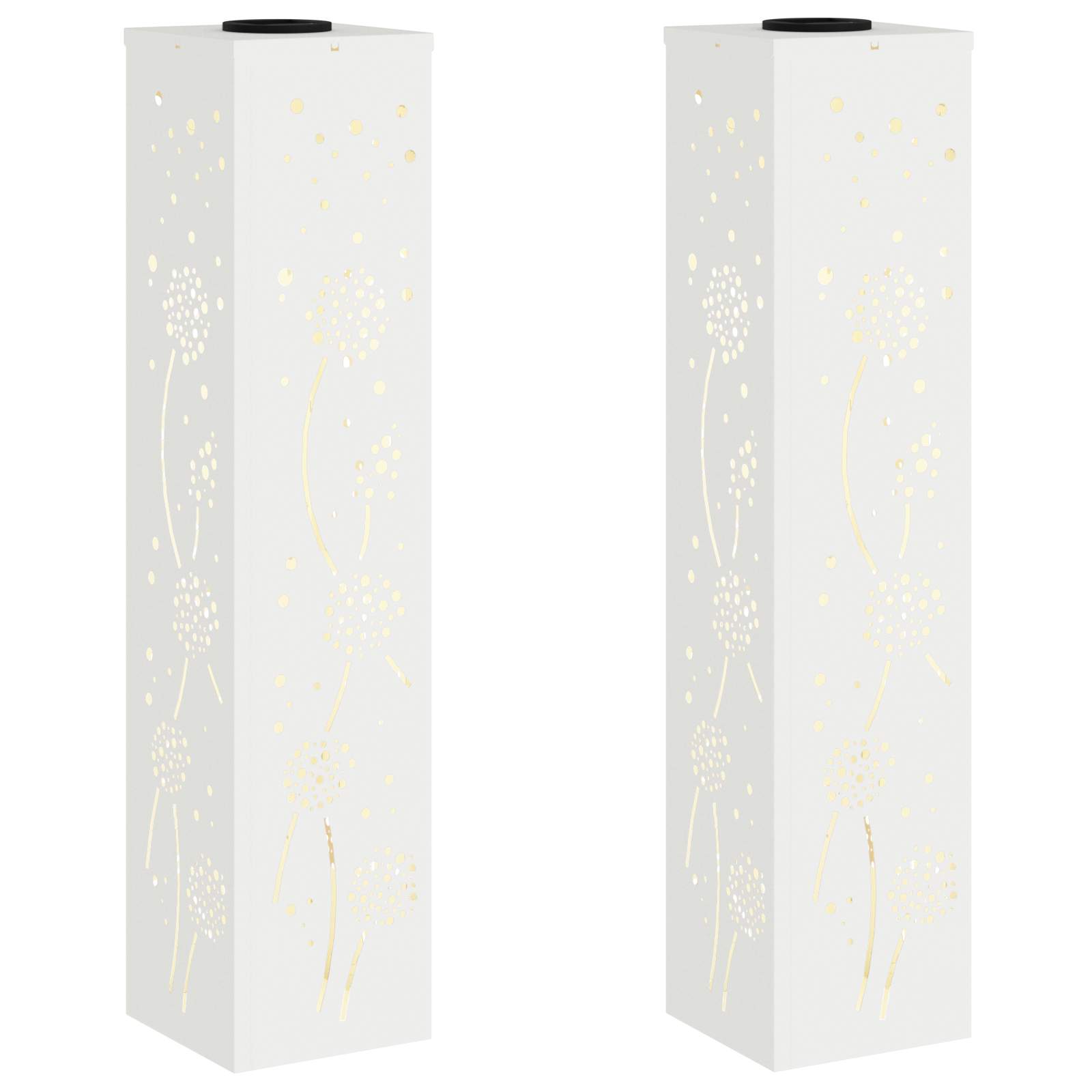 Ηλιακό LED Φως Δρόμου 2 pcs Λευκό Κρύο Ρολαρισμένο Χάλυβα - Pakobazaar