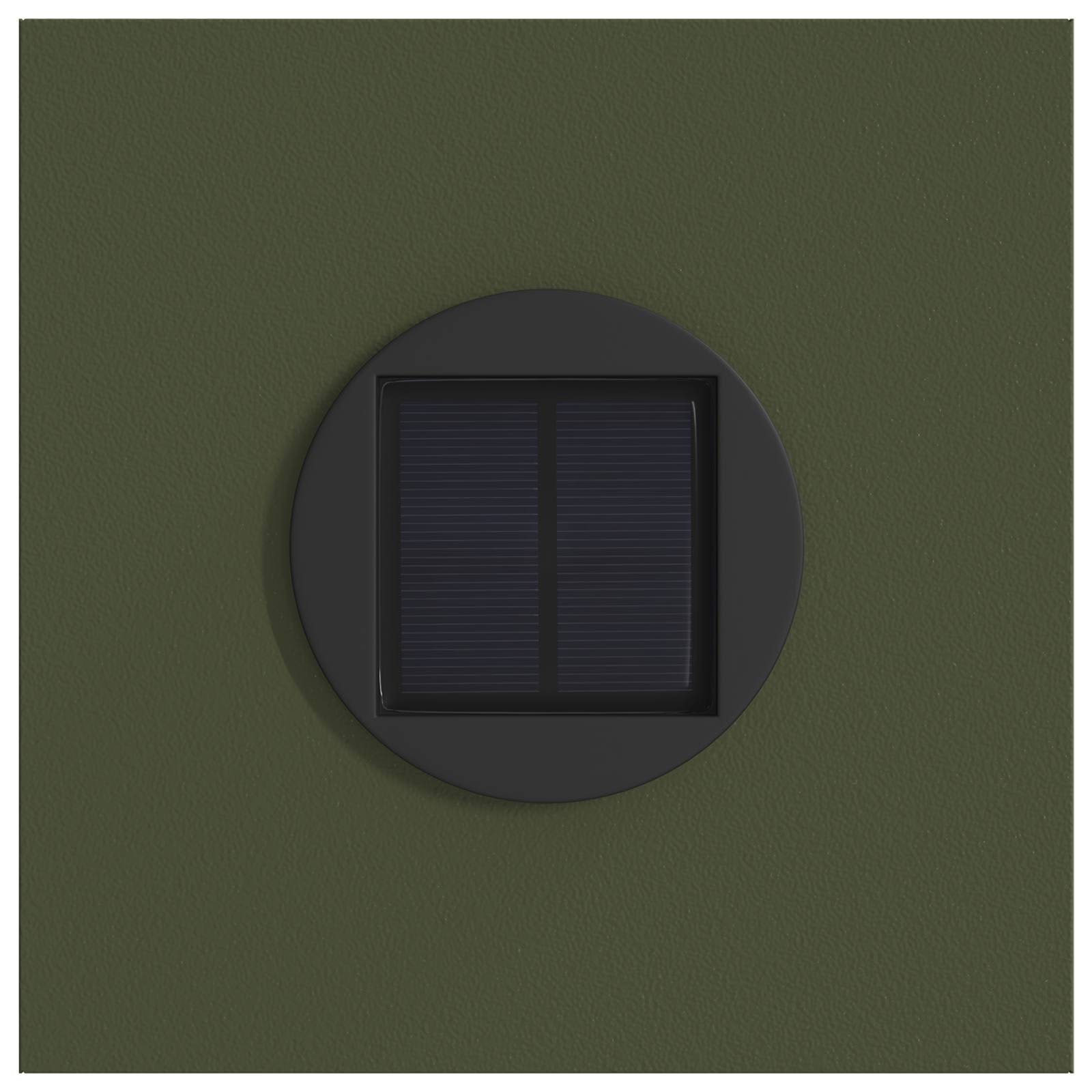 Ηλιακό LED Φως Δρόμου με φώτα με μπαταρία 2 pcs Ελιά Πράσινη - Pakobazaar