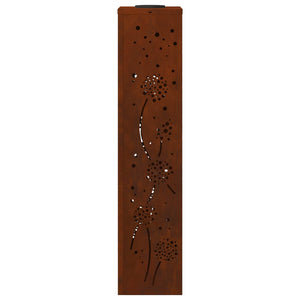 Ηλιακό LED Φως Δρόμου 2 pcs Σκ rusty Ατσάλι Σκληρυθέν στον Αέρα - Pakobazaar