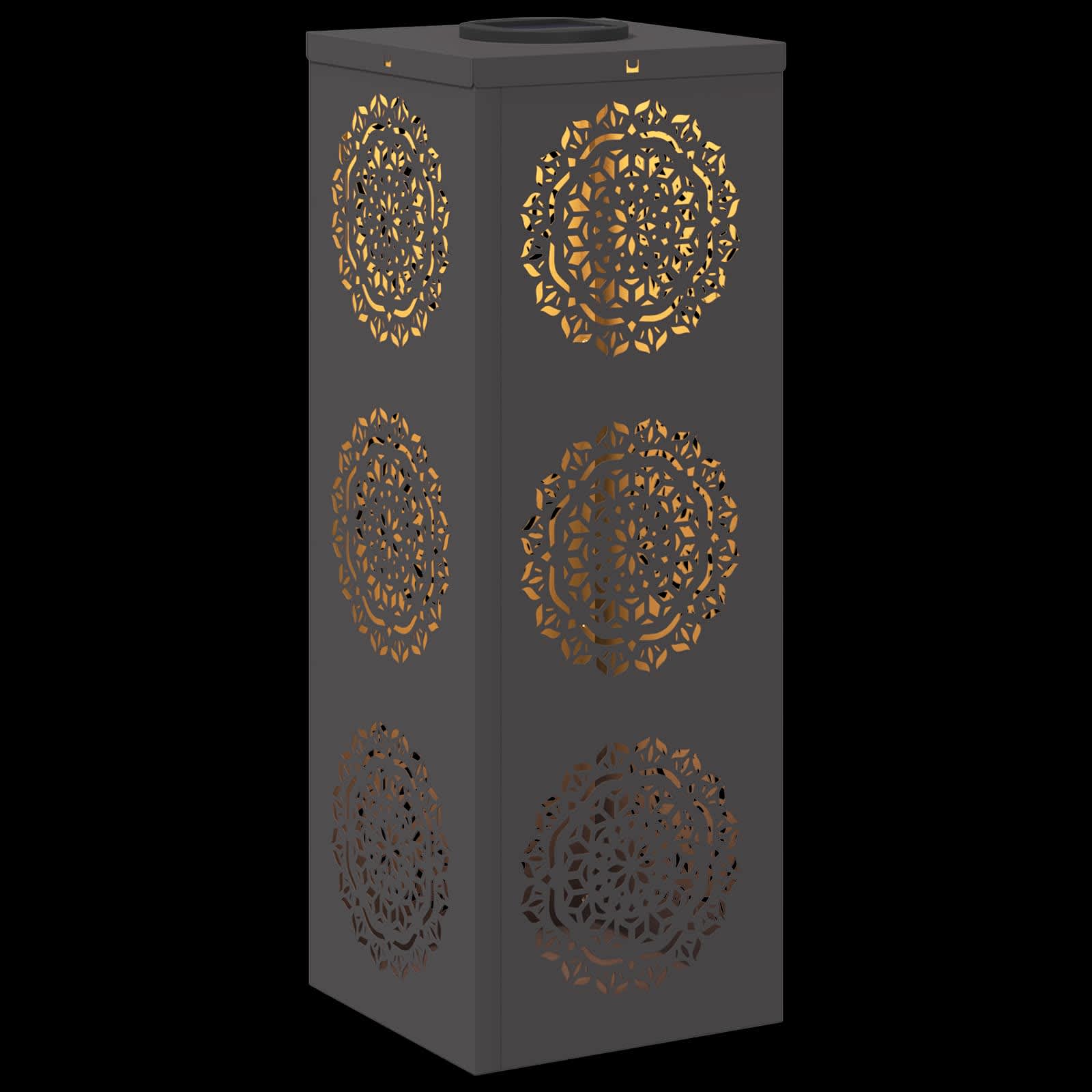 Ηλιακό LED Φως Δρόμου 2 pcs Μαύρο Κρύο Ρολαρισμένο Χάλυβα - Pakobazaar